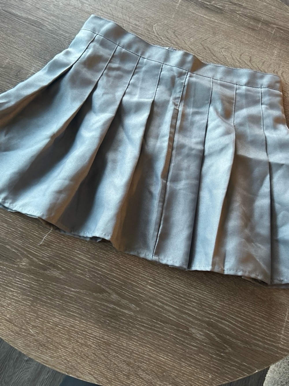 SHEIN Pleated Mini Skirt in Light Blue